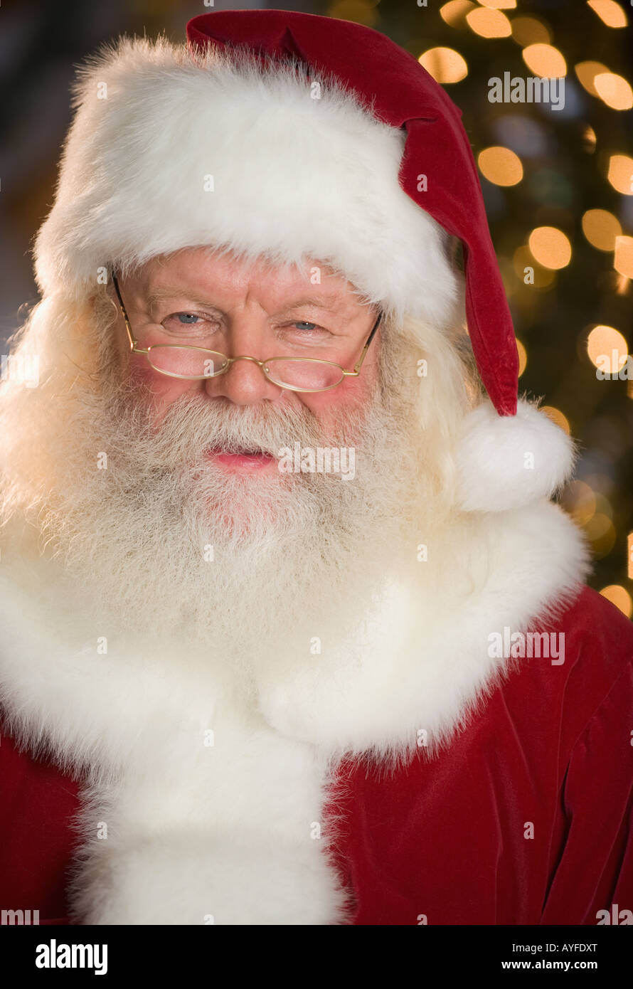 Portrait du Père Noël Banque D'Images