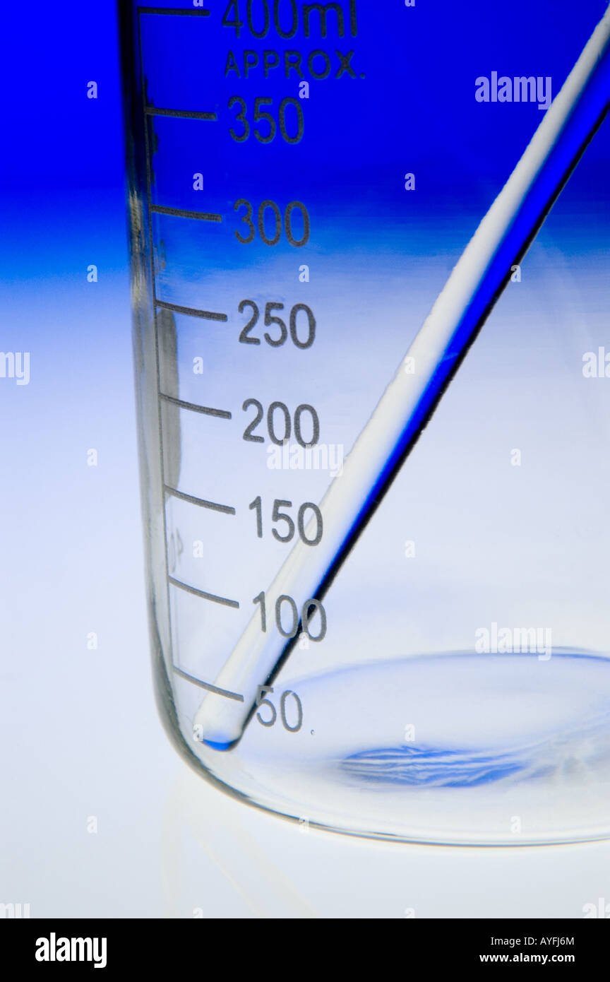 Matériel de laboratoire en verre Banque D'Images