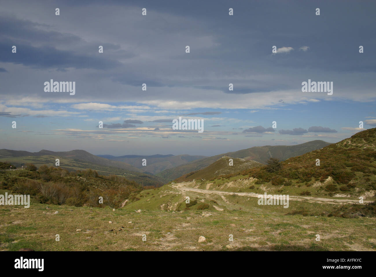 Le Parc Naturel de Saja-Besaya Puerto de Palombera, Cantabria, ESPAGNE Banque D'Images