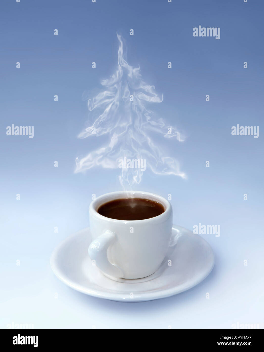 Tasse de café concept venant de Noël Banque D'Images