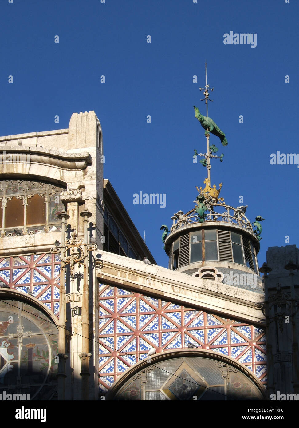 Le marché central de Valence, Espagne Banque D'Images