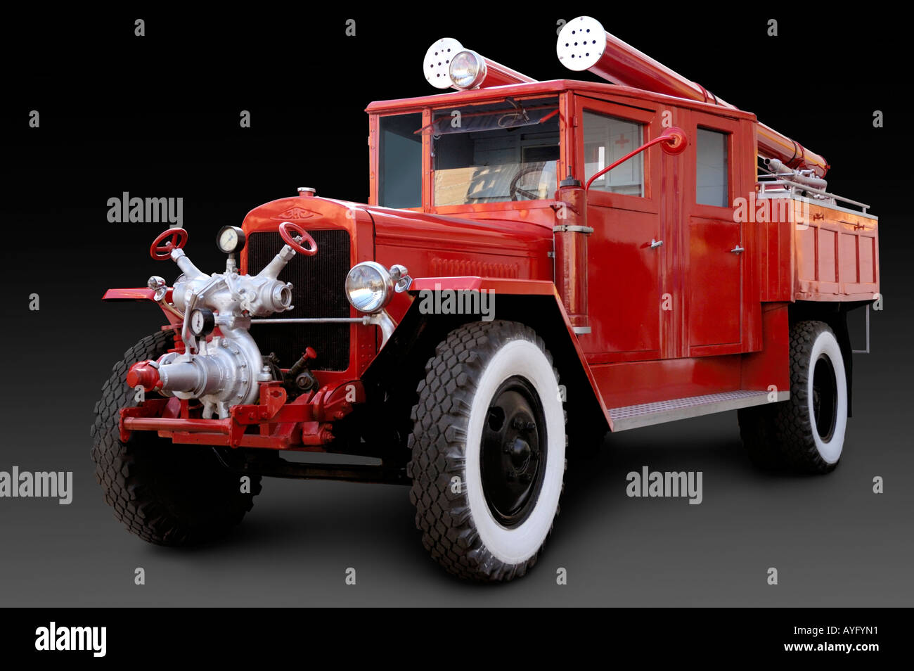 Retro Fire Engine Banque D'Images