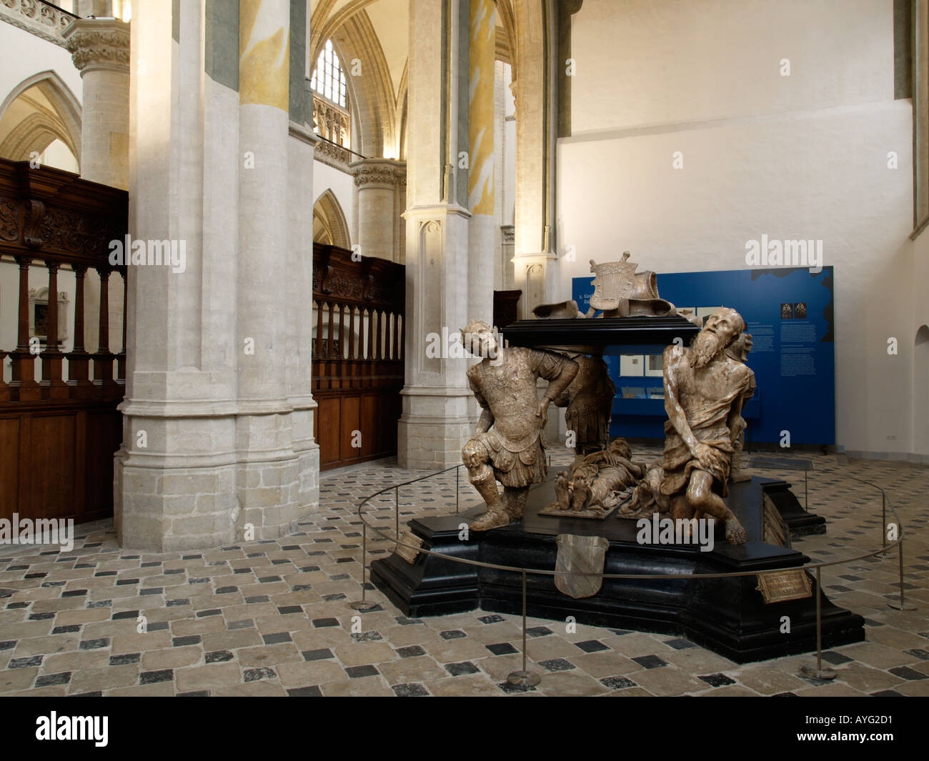 La gravité de la chapelle de la famille de Nassau ancêtres de la famille royale néerlandaise est rarement ouvert au public Breda Pays-Bas Banque D'Images