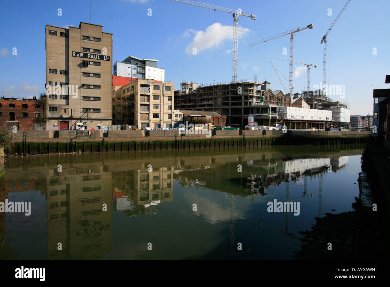 River Orwell quai humide de régénération du secteur riverain historique Ipswich Town Center shopping ville du comté de Suffolk East Anglia angleterre Banque D'Images