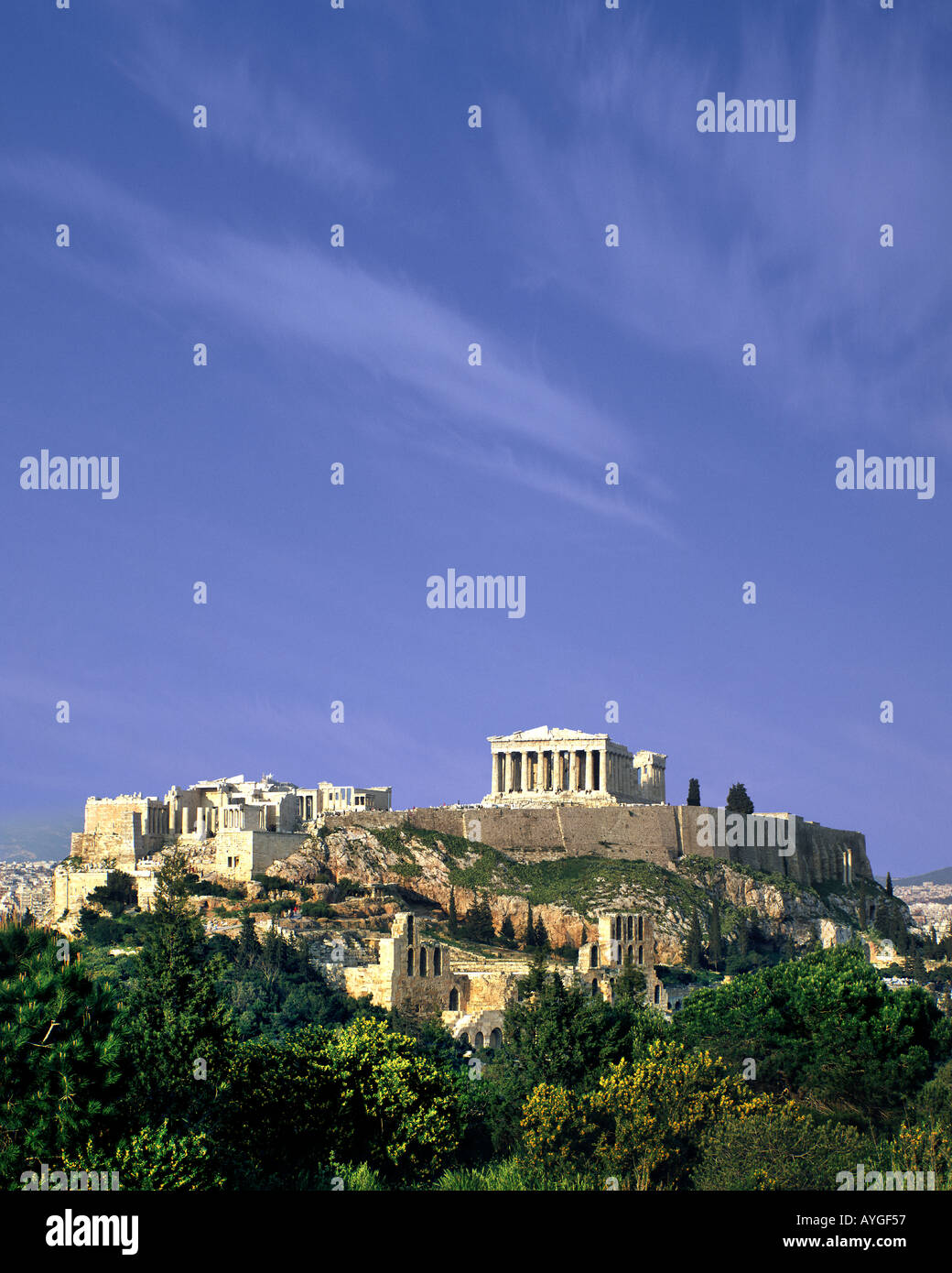 GR - l'acropole d'ATHÈNES : Banque D'Images