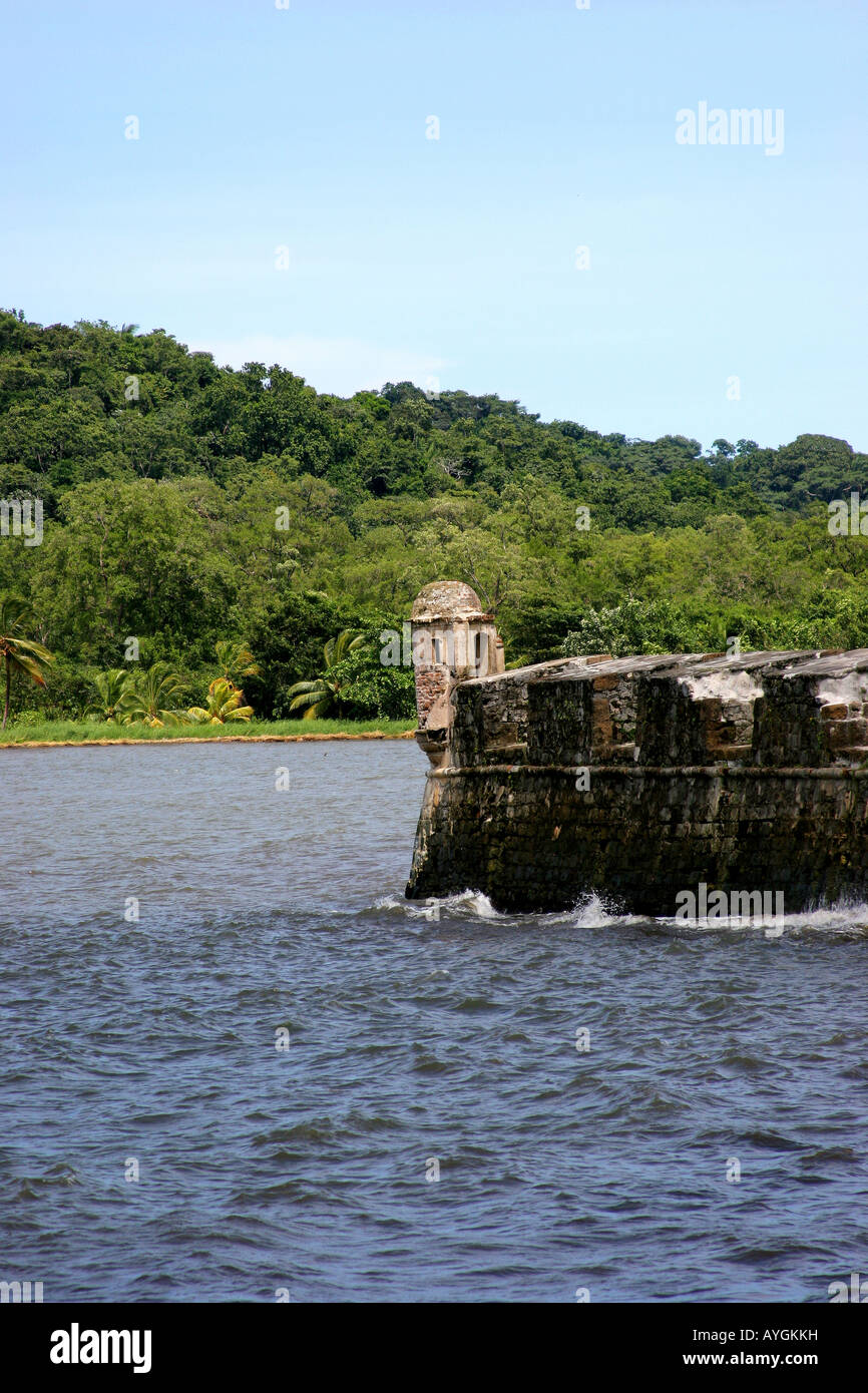 Forteresse de San Jerónimo à Portobelo Province Colon Panama Banque D'Images