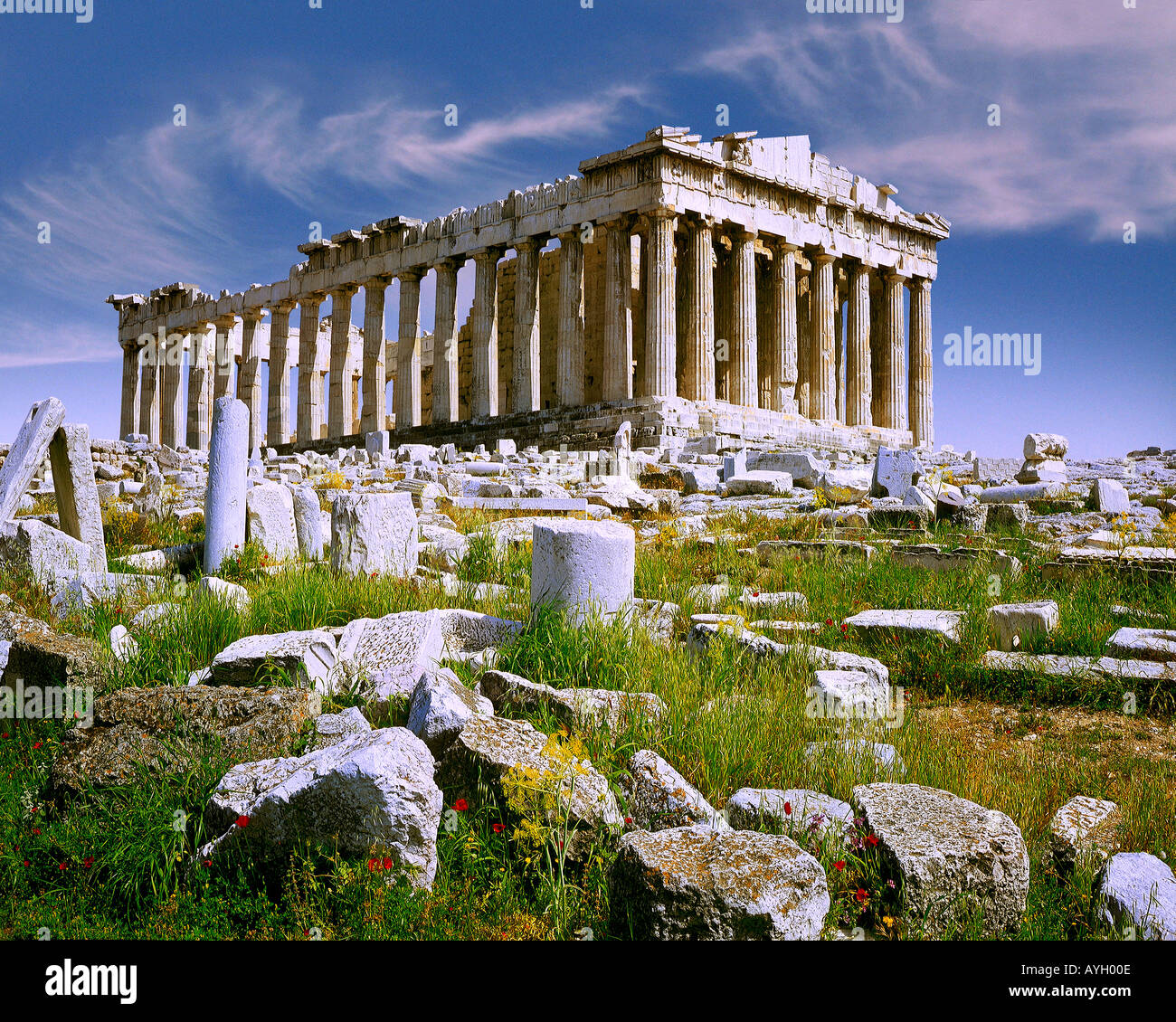 GR - l'acropole d'ATHÈNES : Banque D'Images