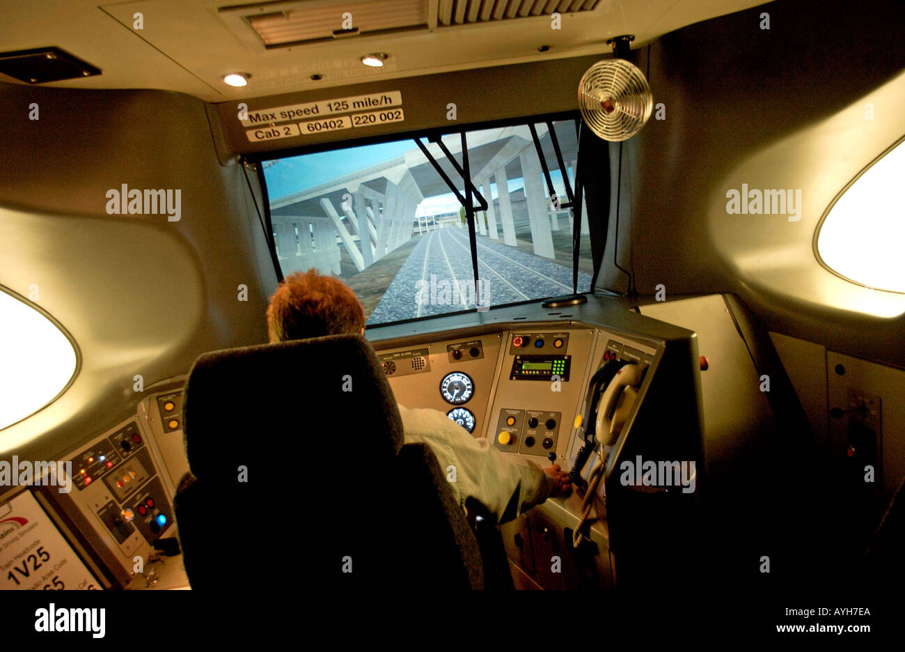 Virgin Trains simulator à Crewe Banque D'Images