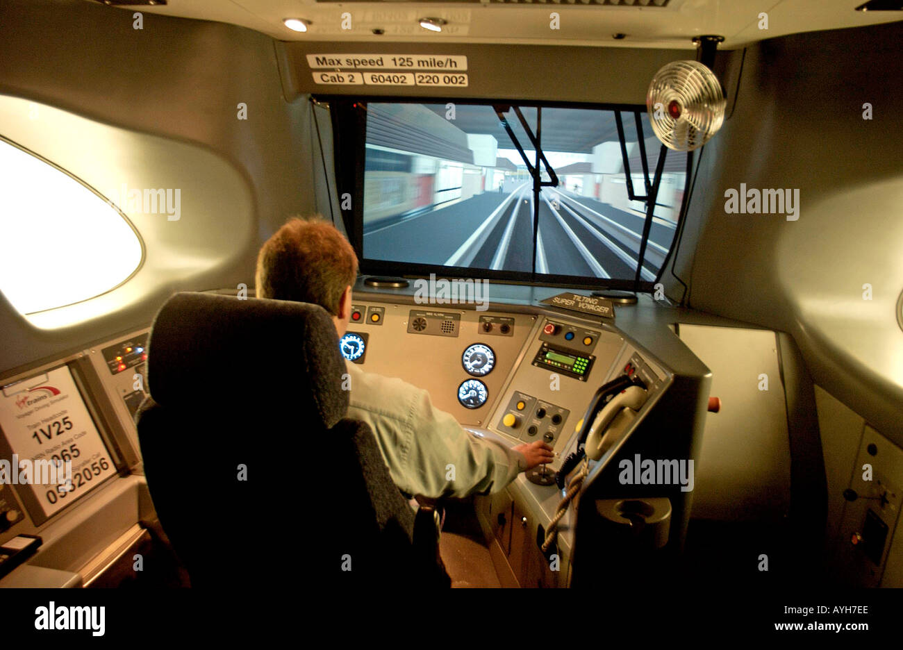 Virgin Trains simulator à Crewe Banque D'Images
