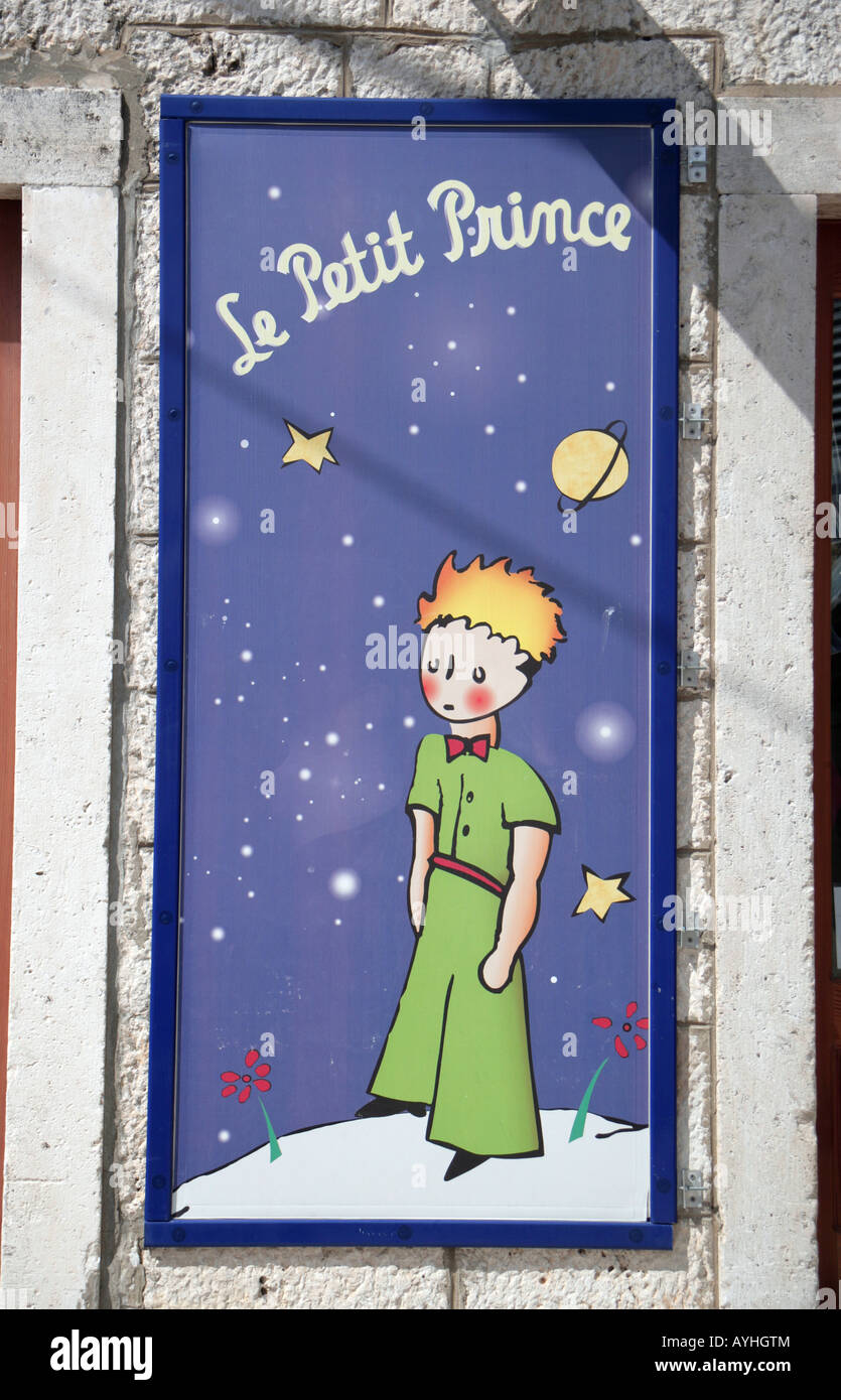 Le Petit Prince à l'affiche en korcula croatie Banque D'Images