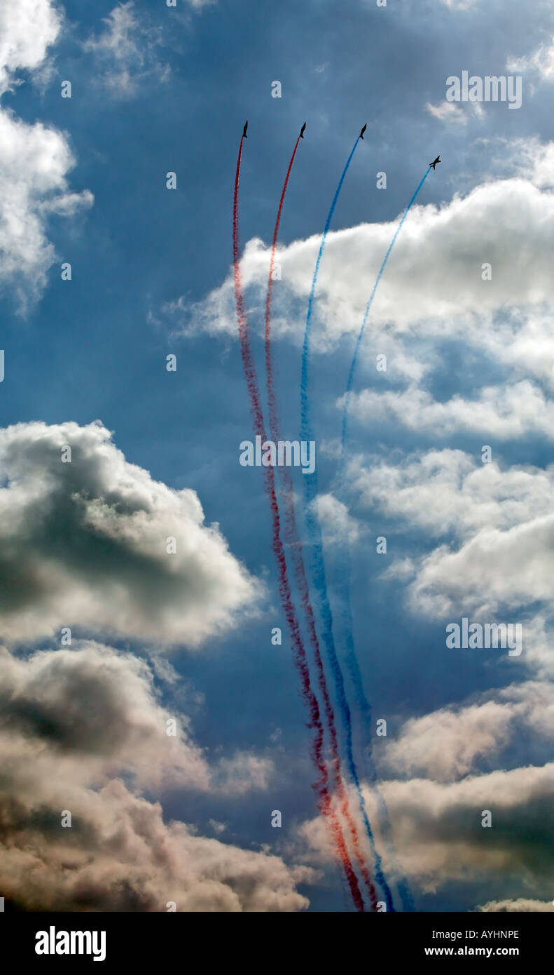 Patrouille de France l'Armée de l'équipe acrobatique Français Banque D'Images