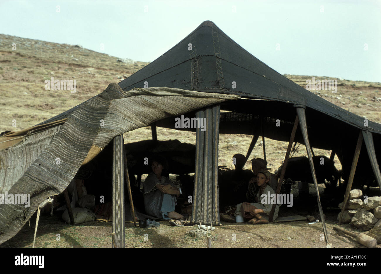 Berberfamilie Hoher Atlas Marokko Banque D'Images