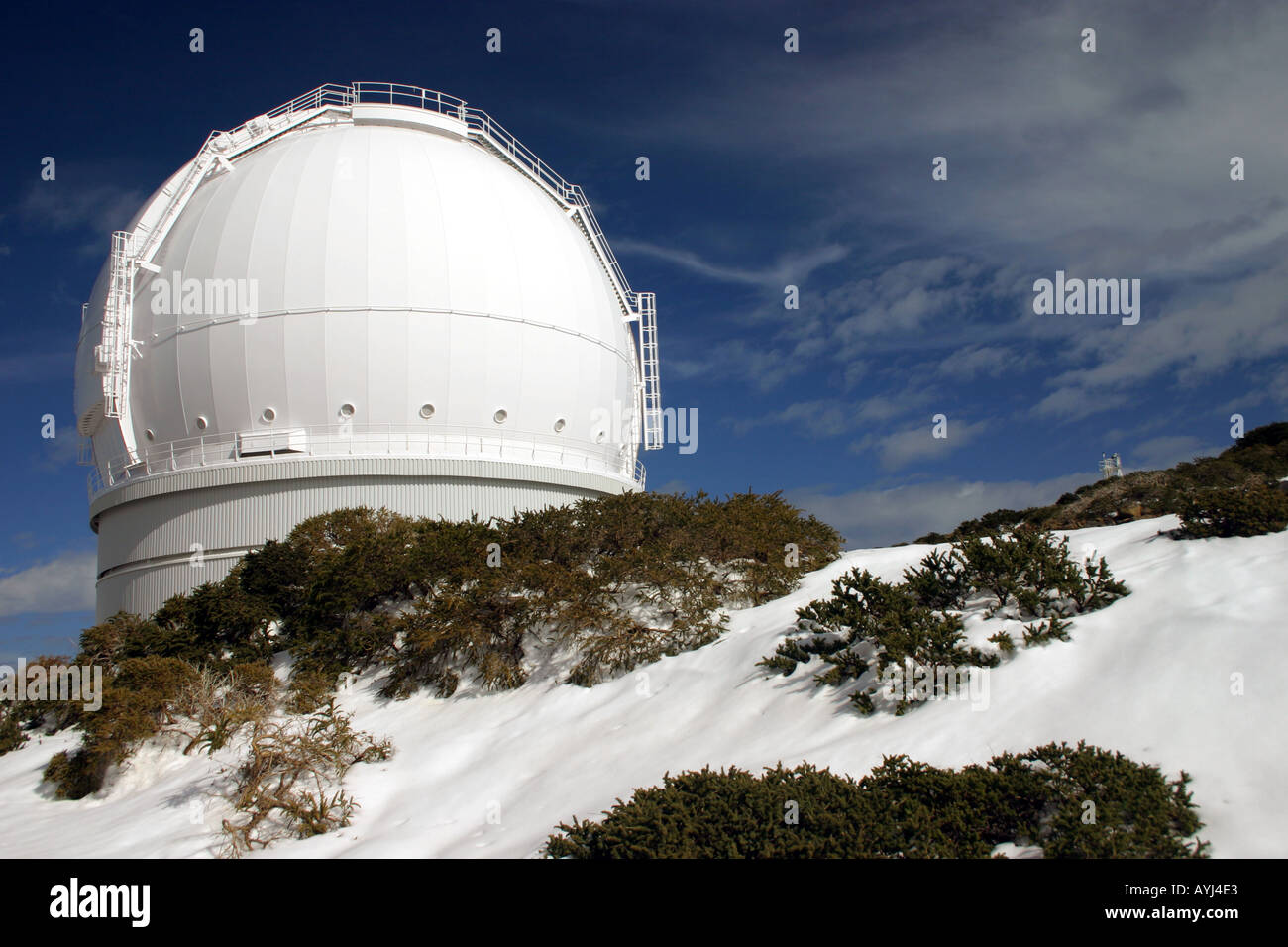 Le WHT télescope William Herschel sur l'île de La Palma dans les îles Canaries Banque D'Images