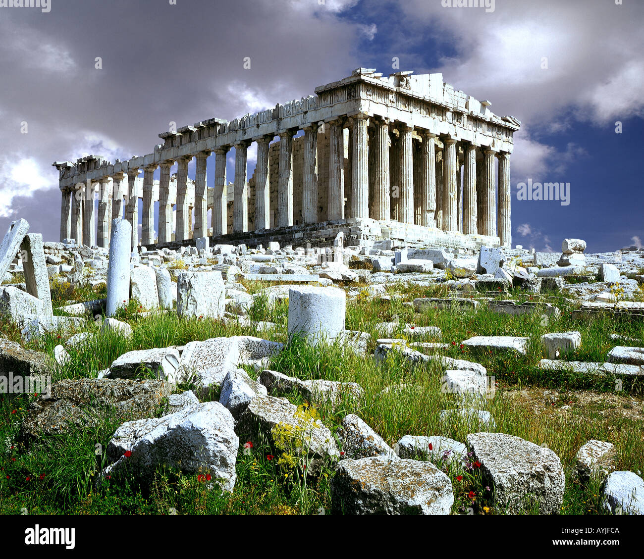 GR - l'acropole d'ATHÈNES : Banque D'Images