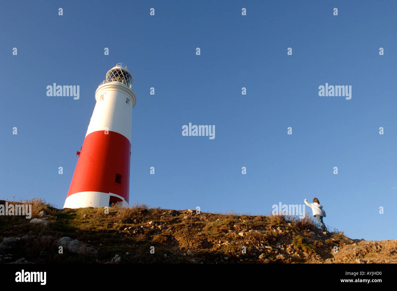 Portland Bill Lighthouse à Portland, dans le Dorset England UK Banque D'Images