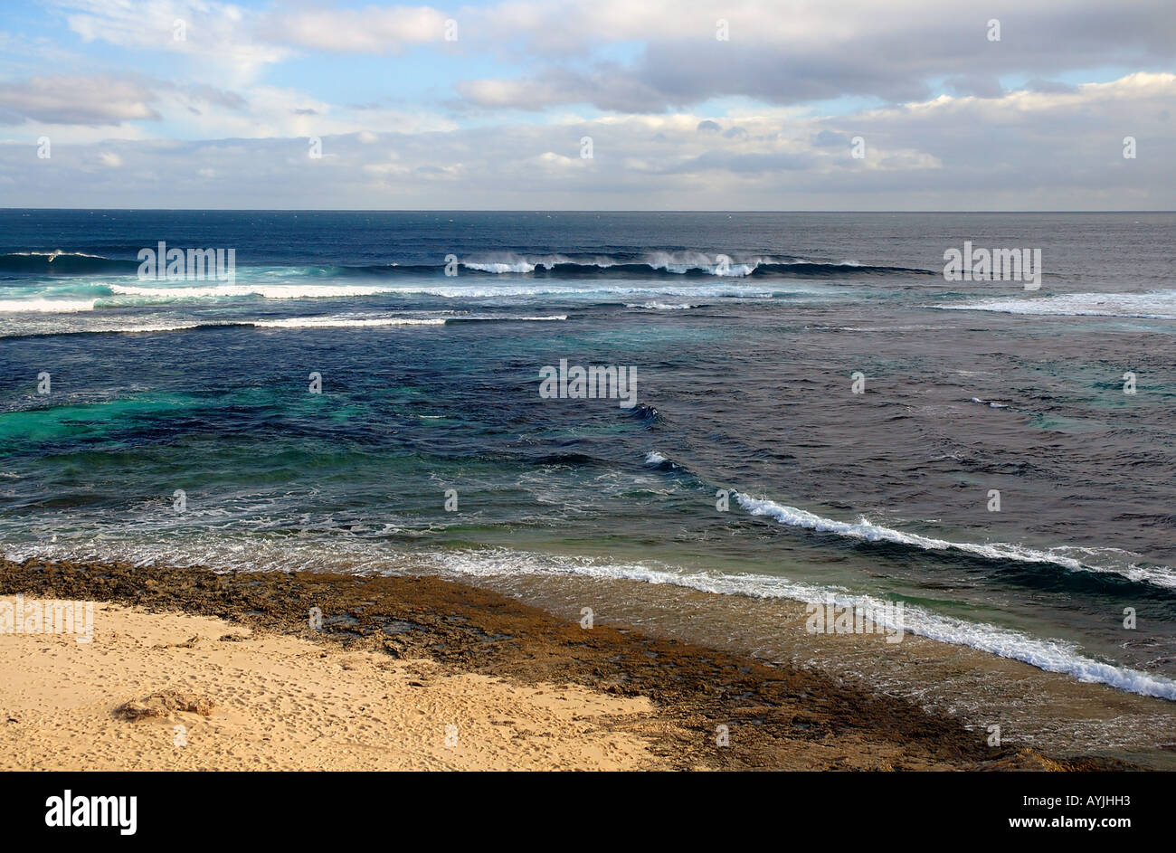 Célèbre spot de surf à Margaret River Leeuwin Naturaliste National Park Australie Occidentale Banque D'Images