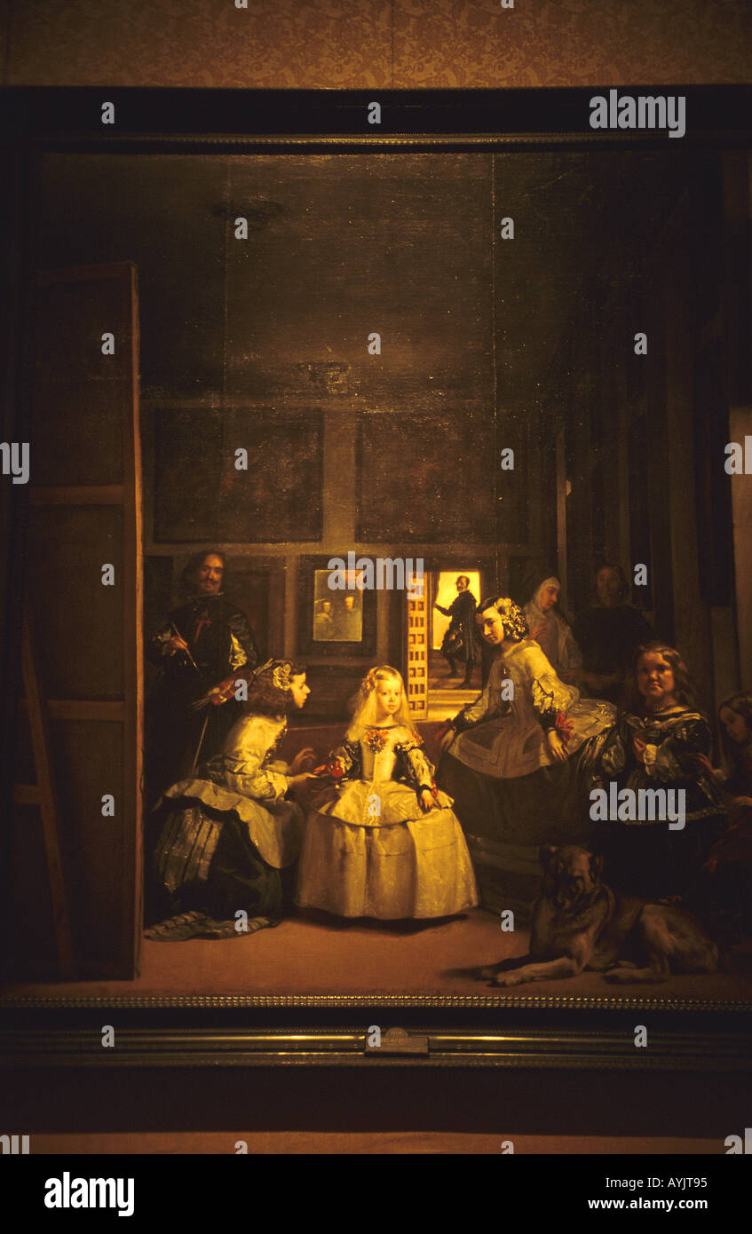 Las Meninas par DiegoVelazquez Baroque art Madrid Espagne Banque D'Images