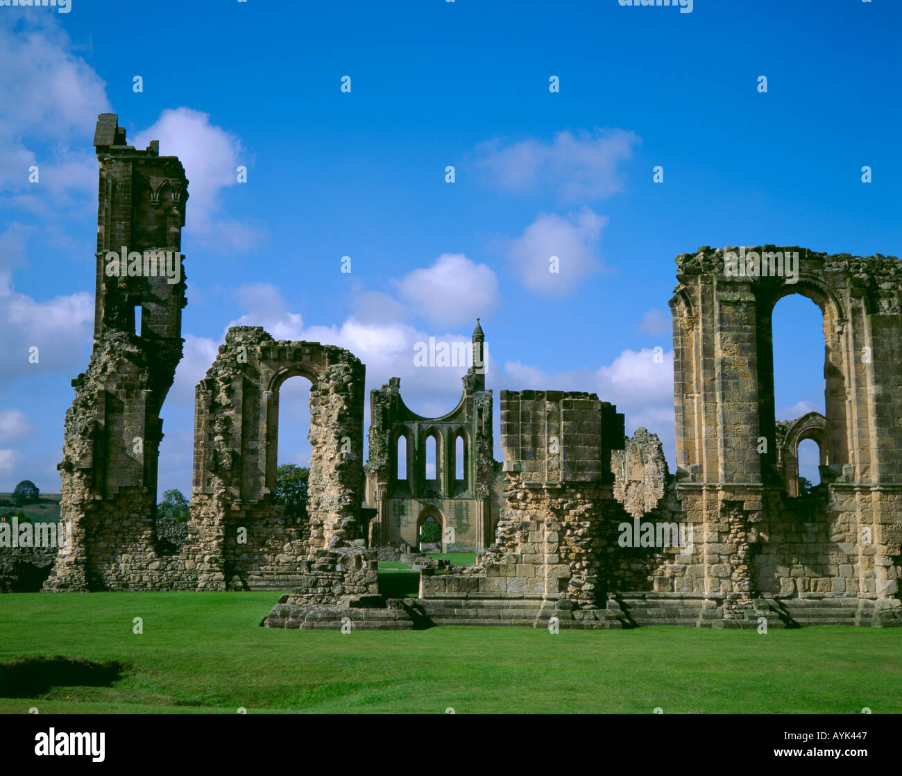 Ruines de Byland Abbey, près du village de Coxwold, North Yorkshire, England, UK Banque D'Images