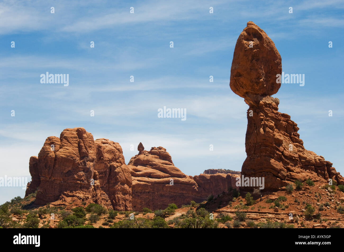 Balanced Rock, Arches N.P. Banque D'Images