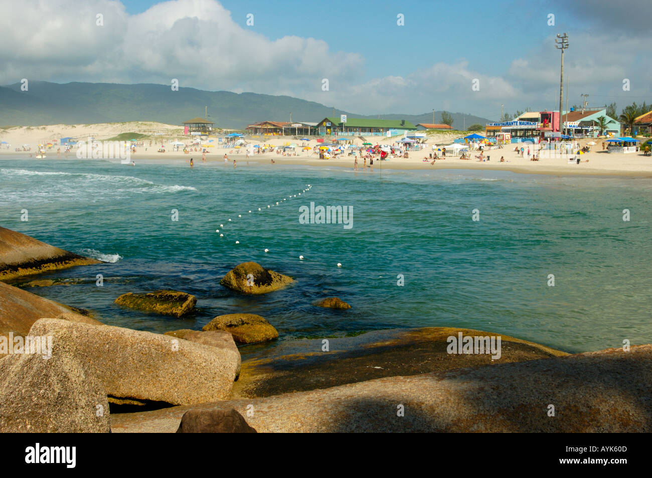 Joaquina plage Florianopolis Brésil Championnat du Monde ASP WCT Tournoi Banque D'Images