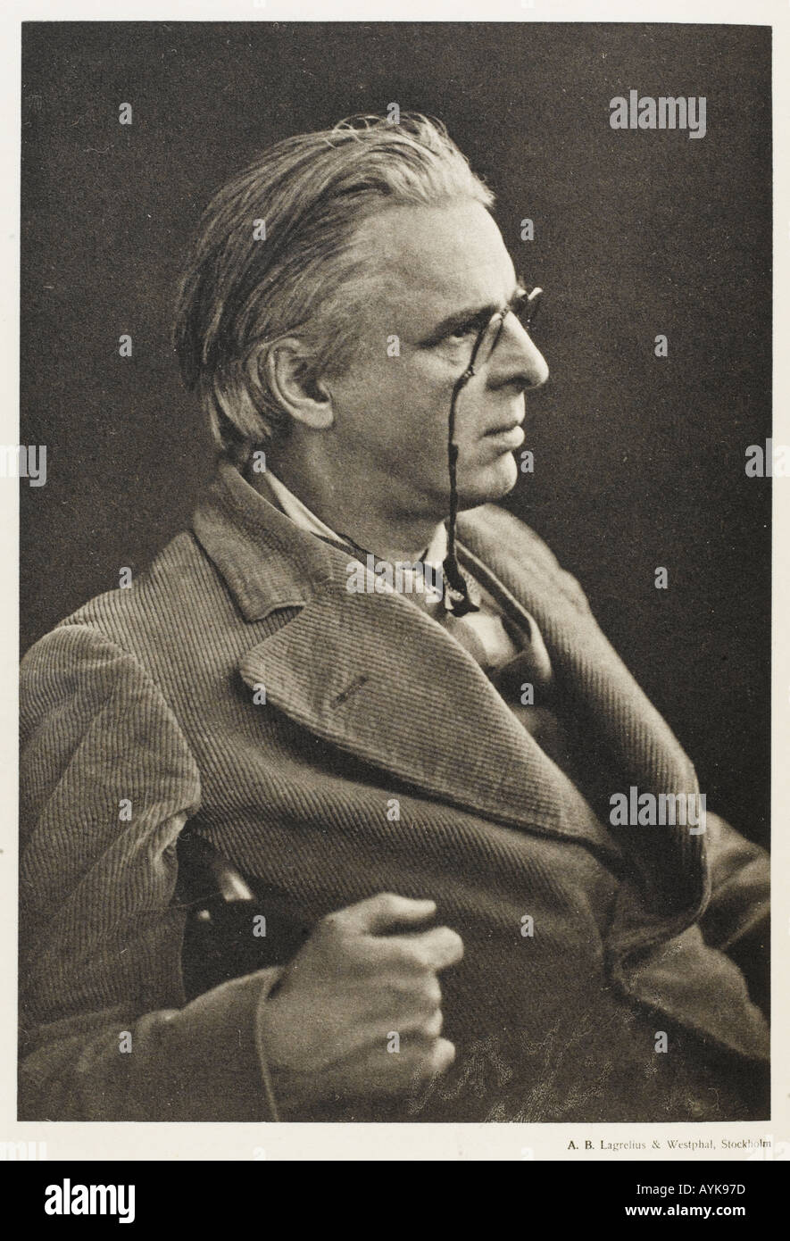 W B Yeats Nobel Banque D'Images