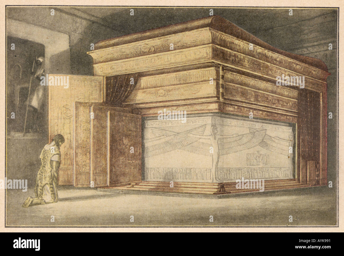 Pharaon mort respecte Banque D'Images