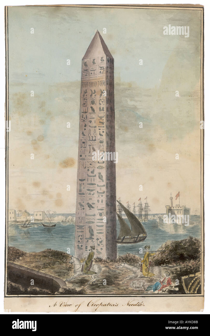 Aiguille cleopatras chez alexandria Banque de photographies et d’images — free download