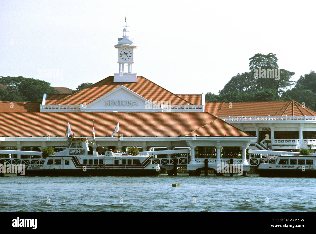 Singapour Sentosa Island Boat Harbour Banque D'Images