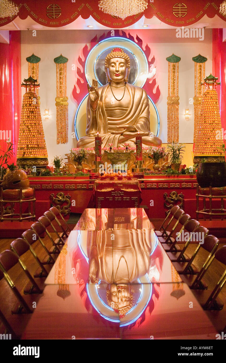 Statue de Bouddha Chinatown New York lower east side Banque D'Images