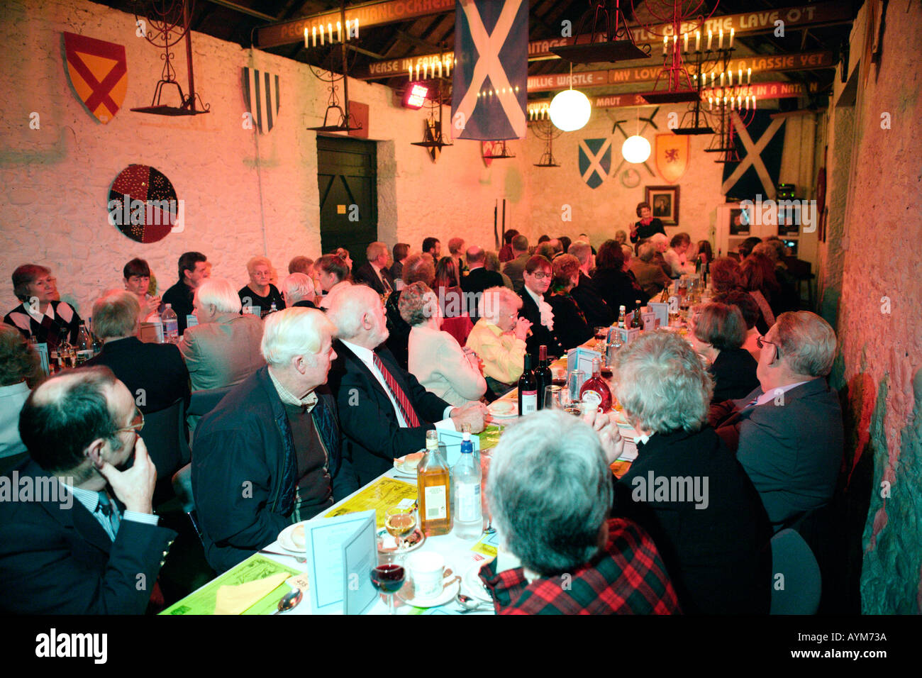 Robert Burns Burns Souper souper à Ellisland Farm, près de Dumfries Scotland Banque D'Images