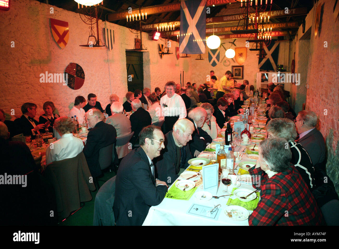 Robert Burns Burns Souper souper à Ellisland Farm, près de Dumfries Scotland Banque D'Images