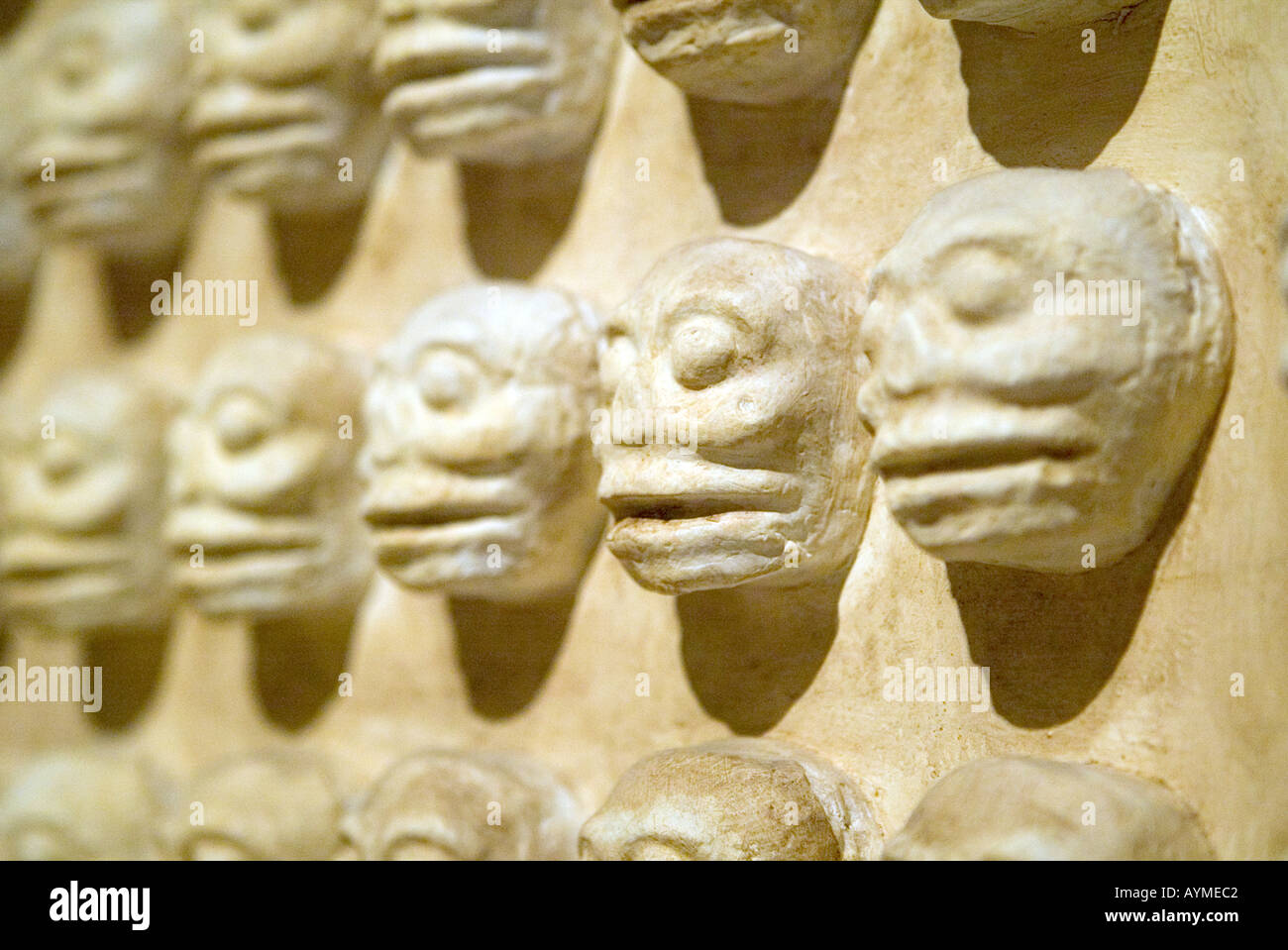 Pintura de Cempoala dans le Musée National d'anthropologie de Mexico Banque D'Images