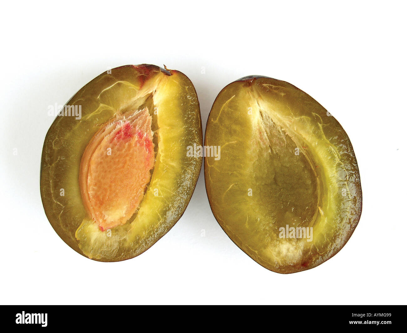 Halbierte Pflaume Banque D'Images
