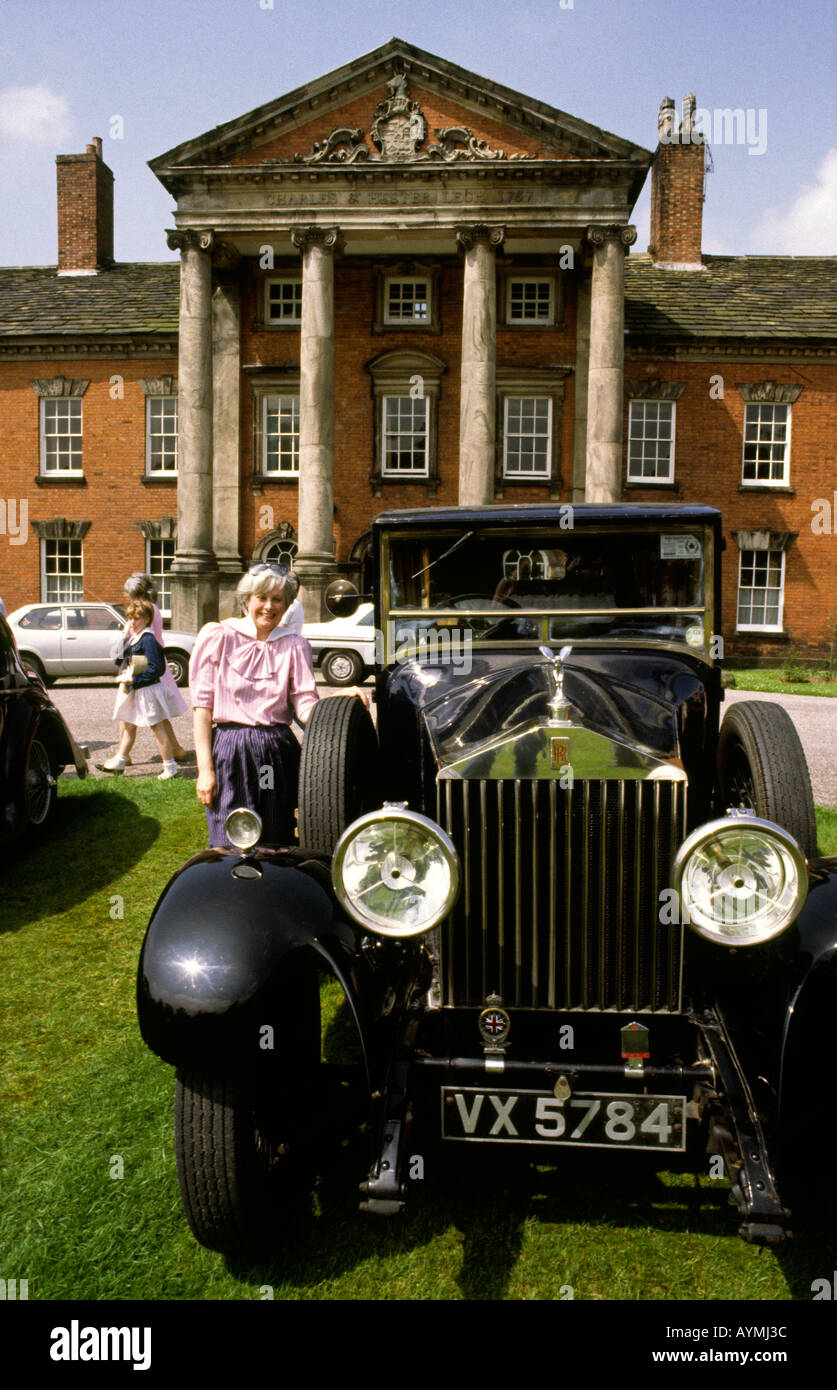 Cheshire Macclesfield Adlington Hall vintage Rolls Royce Banque D'Images