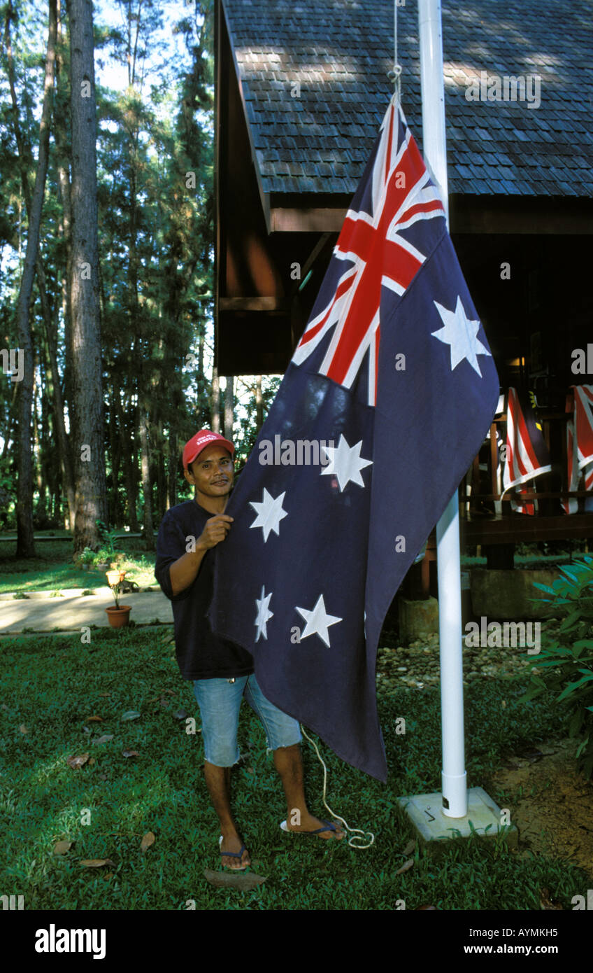Le Sabah WWII Memorial Park à Sandakan Banque D'Images
