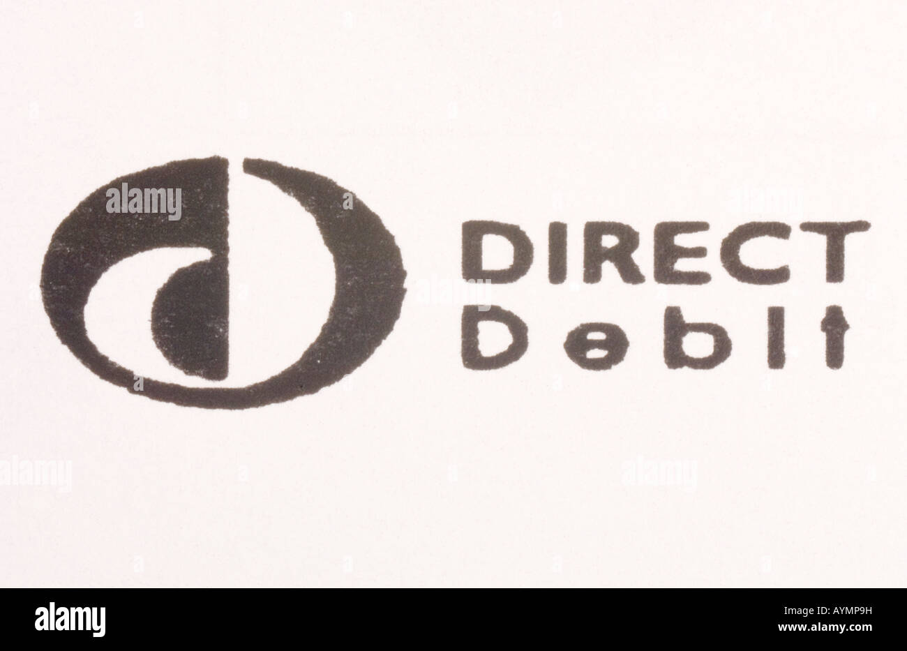 Logo de Débit Direct Banque D'Images