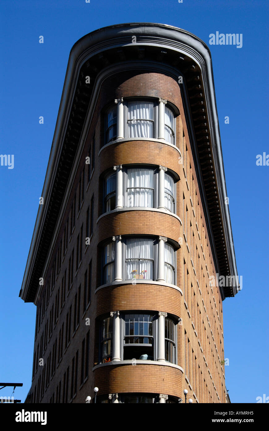 Bâtiment étroit Gastown Vancouver British Columbia Canada Banque D'Images