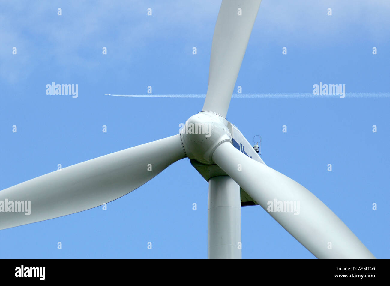 Les moulins à vent d'énergie / Windkraftanalage Banque D'Images