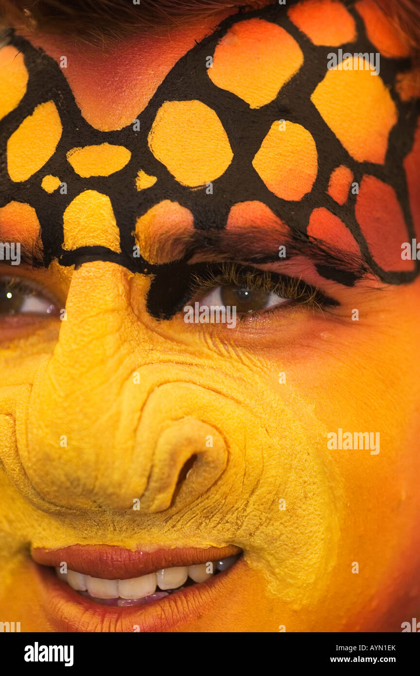 Close up of lizard man Banque D'Images
