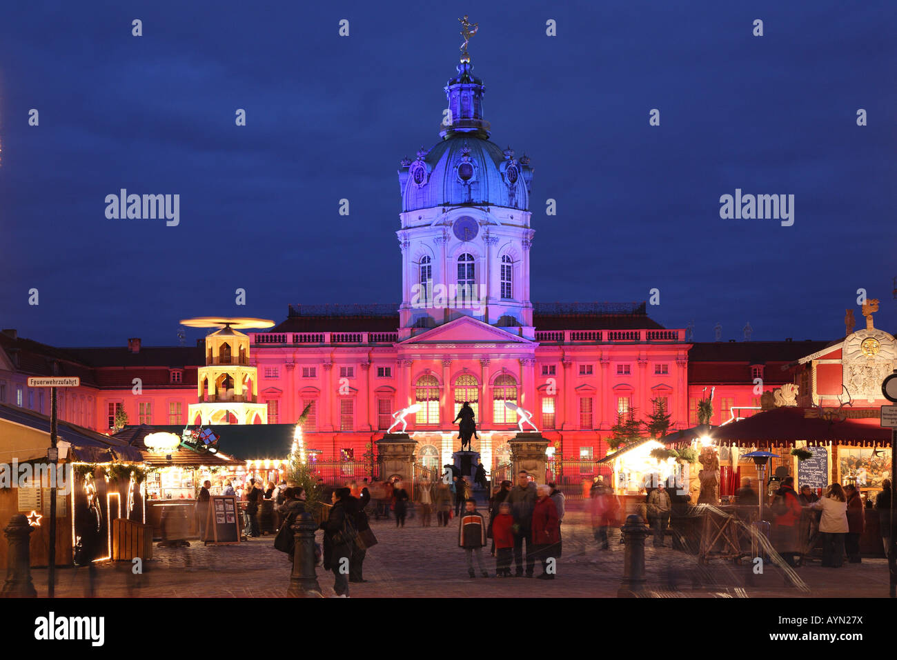 Europa Europe Allemagne Deutschland Berlin Charlottenburg Berlin Schloss Château Charlottenburg Weihnachten Christmas Banque D'Images