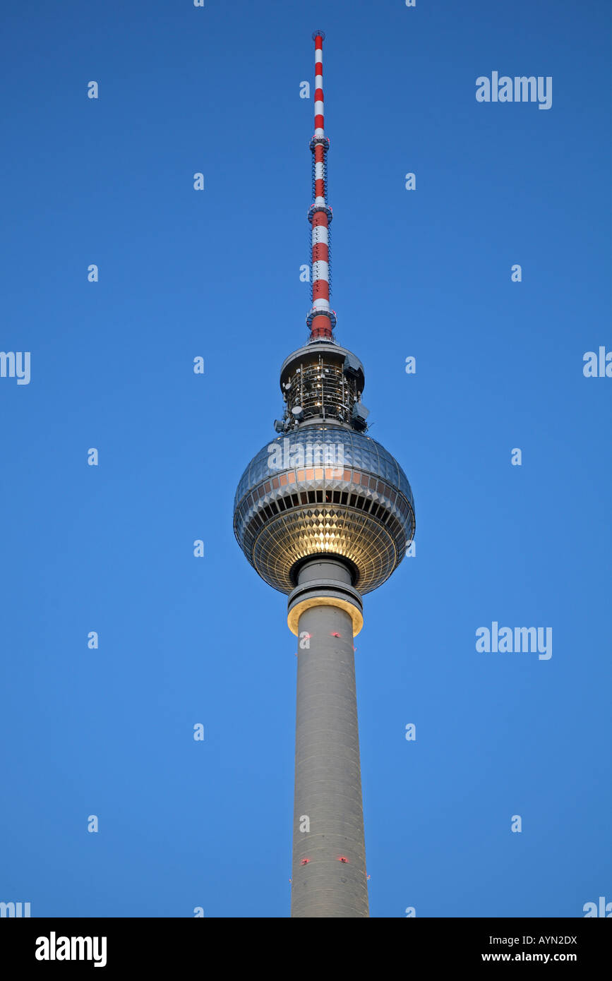 Europa Europe Allemagne Deutschland Berlin Fernsehturm Tour de Télévision Banque D'Images