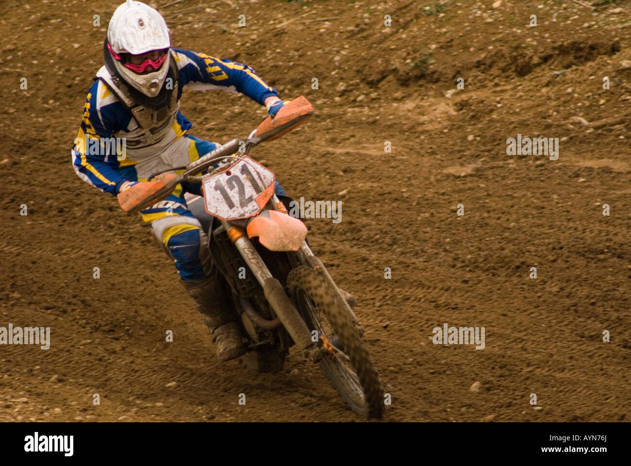 Moto de motocross Banque D'Images