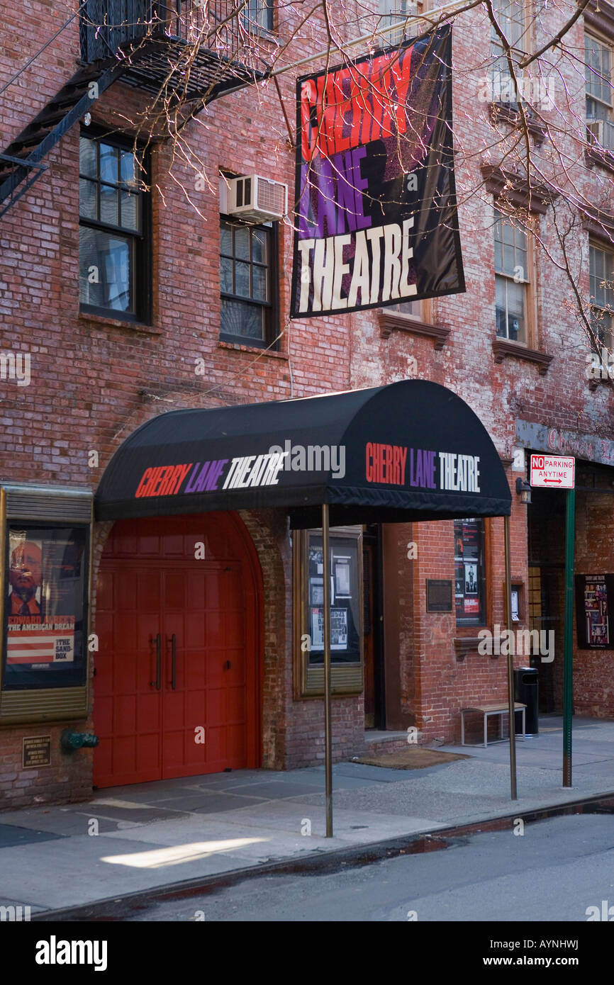 Cherry Lane Theatre Greenwich Village est le plus ancien lieu off-Broadway à New York City Banque D'Images