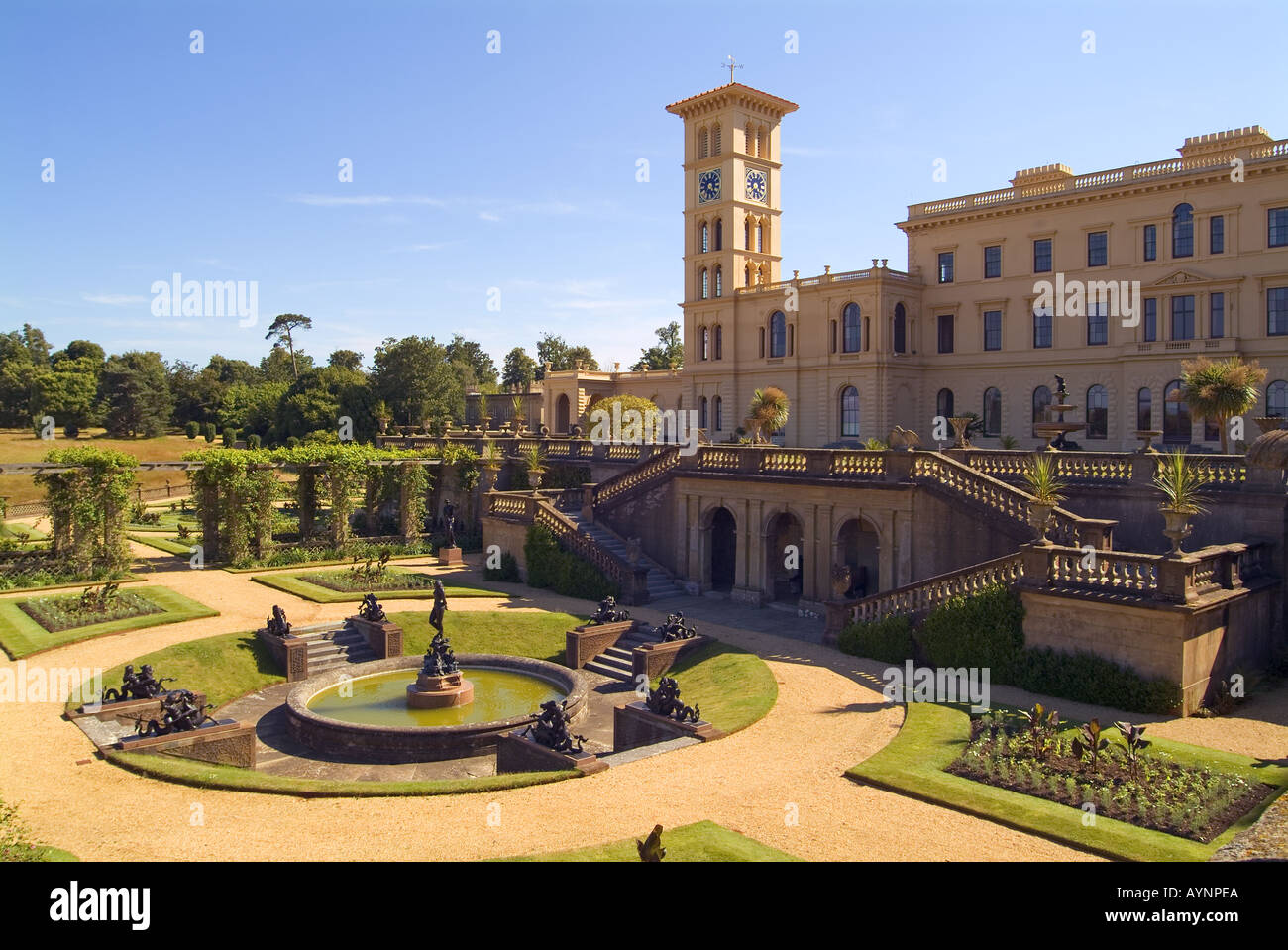 Tour osbourne reine victoria prince albert jardins terrasse italianate