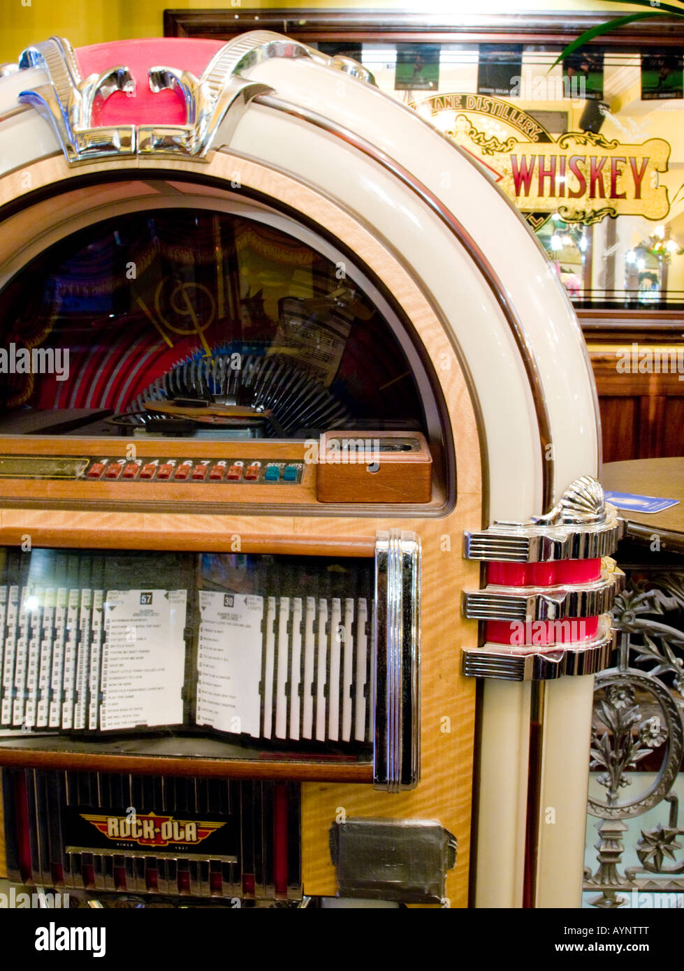 Juke Box dans Dublin Pub, Irlande Banque D'Images