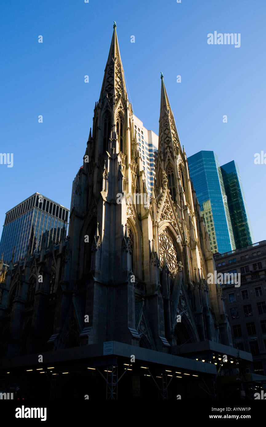 Cathédrale St Saint Patricks Midtown New York City Banque D'Images