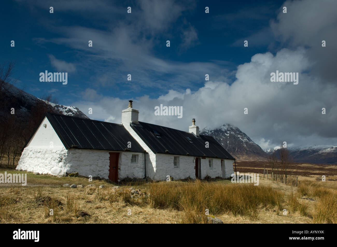 Black Rock Cottage Écosse Banque D'Images