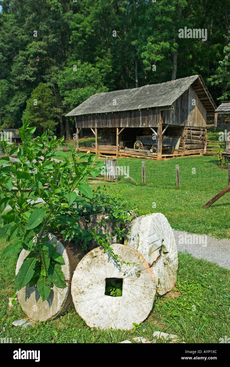 Dans la grange Museum of Appalachia près de Norris au Tennessee, USA Banque D'Images