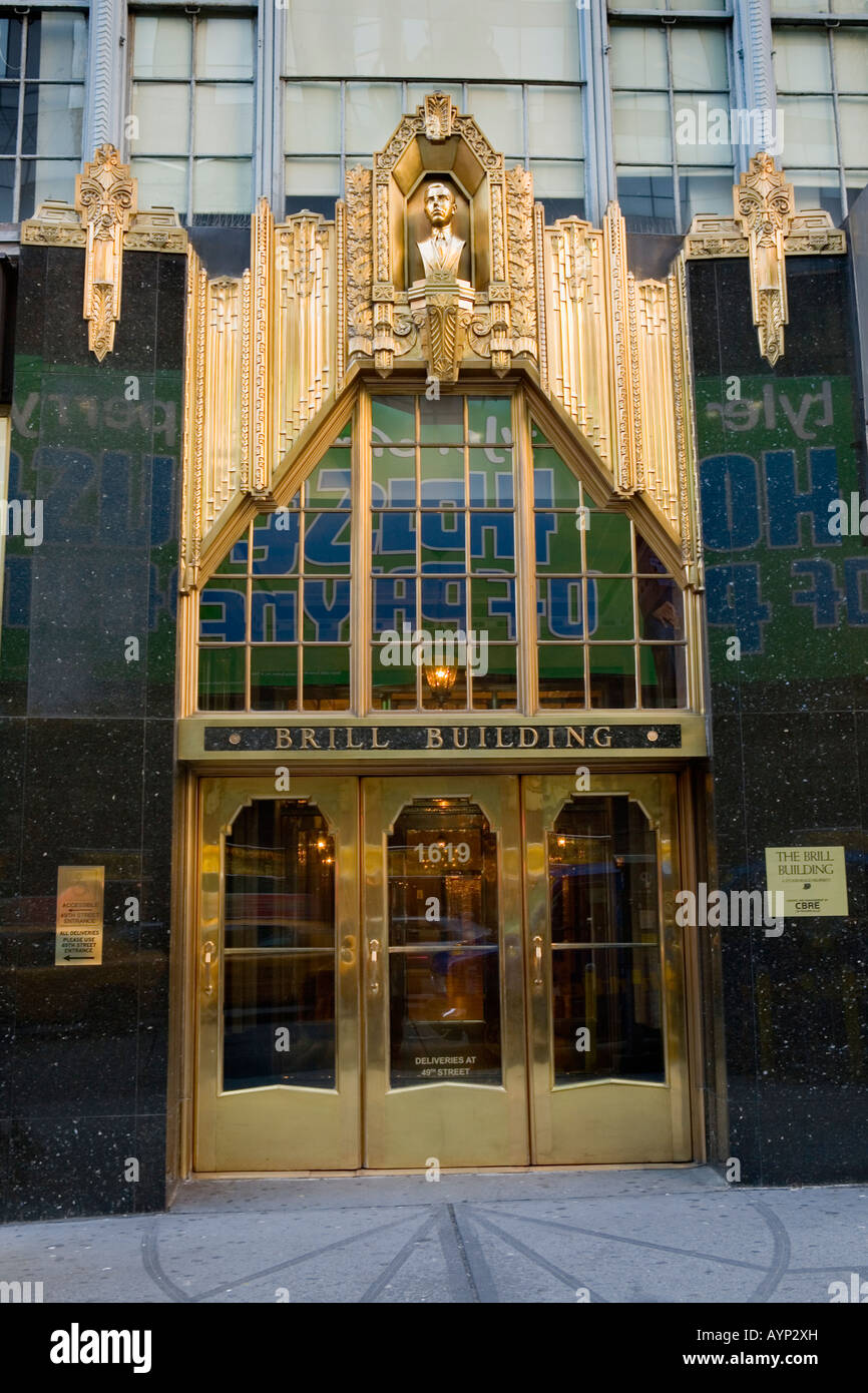 Le Brill Building Theatre District New York City Banque D'Images