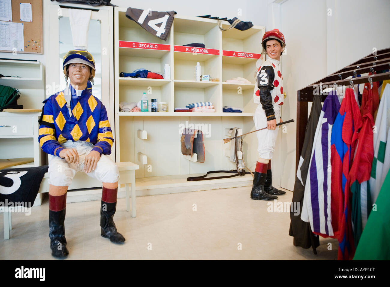 Musée de cire des jockeys de courses de Saratoga et Hall of Fame New York Saratoga Springs Banque D'Images